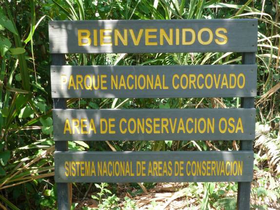 Chegando ao Parque Nacional Corcovado, na Península de Osa, no sul da Costa Rica